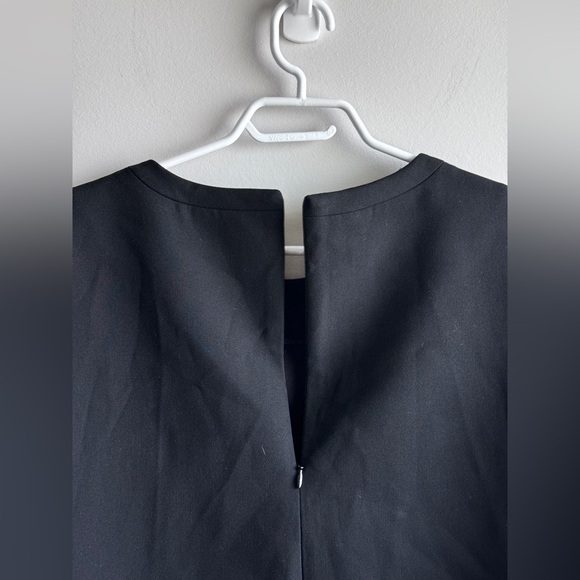 NWT MASSIMO DUTTI Crewneck short sleeve sweater with pockets, black size 8 - Picture 6 of 6